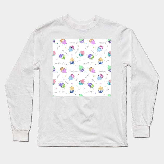 Cupcakes Long Sleeve T-Shirt by SSSowers